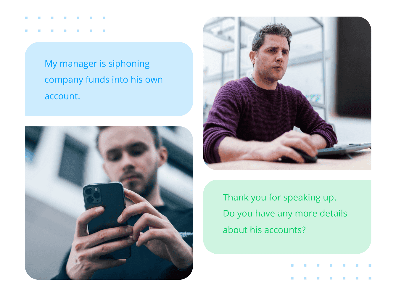 Whistleblowing compliance solution
