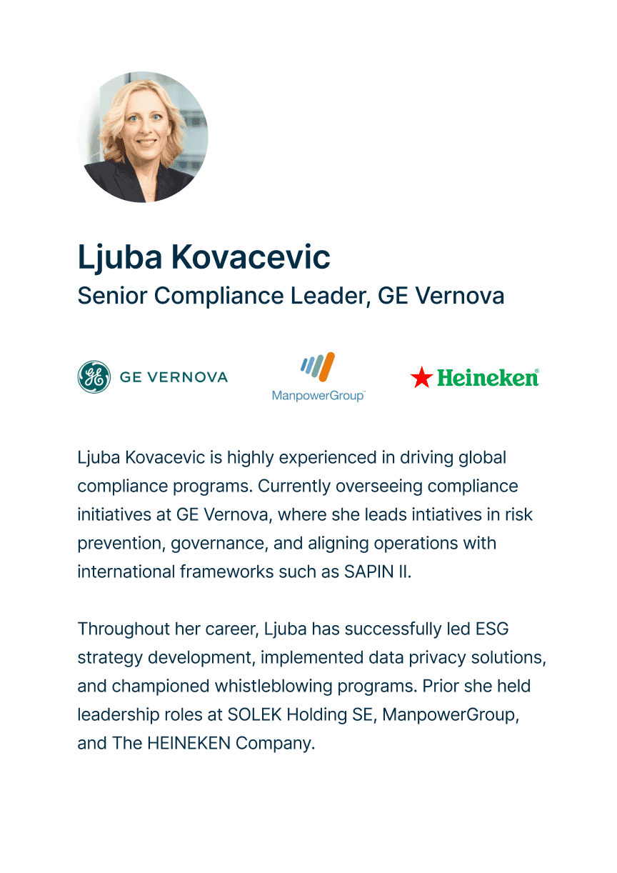 FaceUp Webinar - Master Cross-Regional Compliance With Ljuba Kovacevic