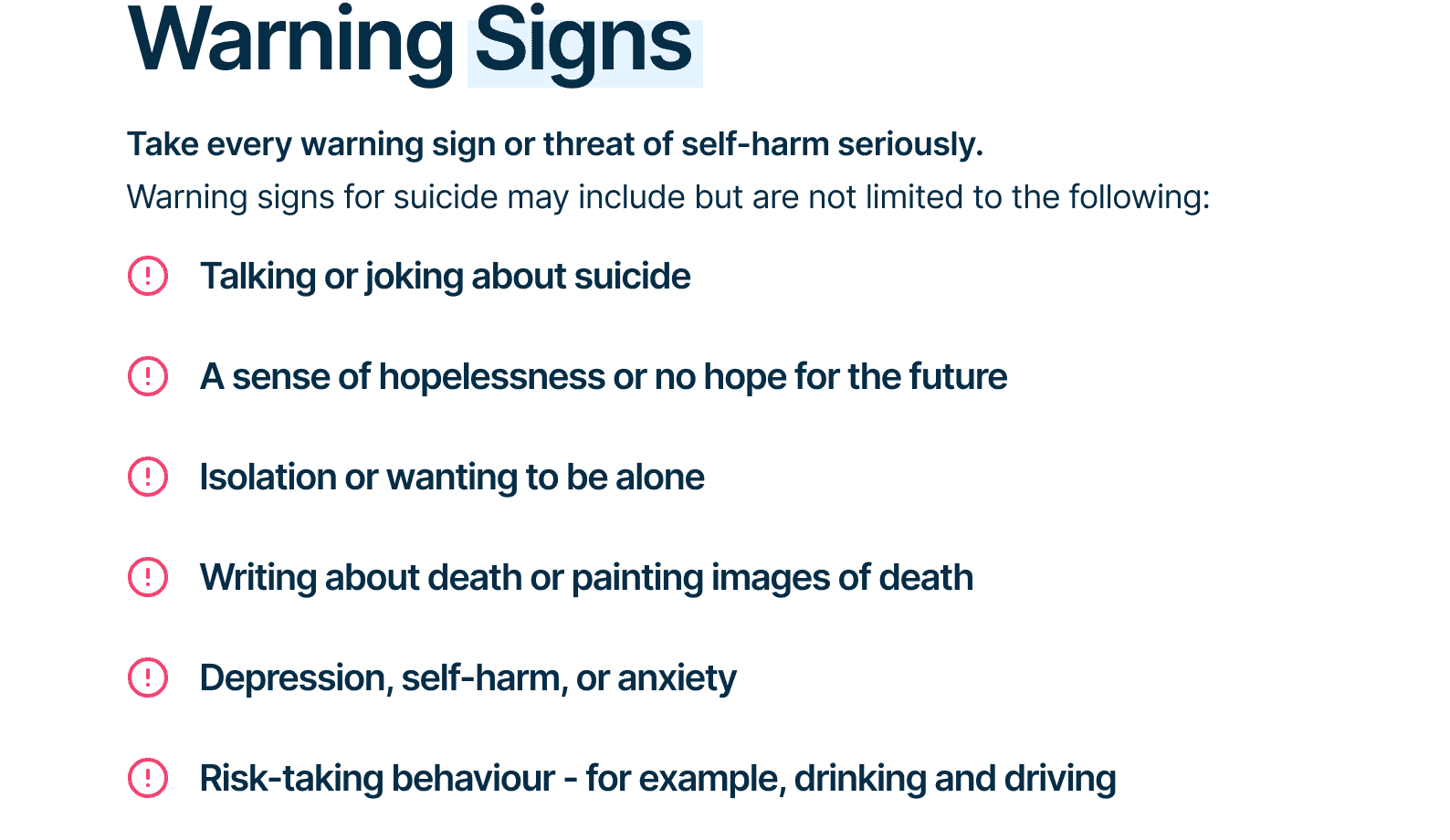 World Suicide Prevention Day 2021 - Special Graphic - Warning Signs 1.png